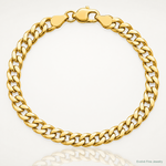14k 7.5mm Semi-Solid Curb Chain - Lifestyle View