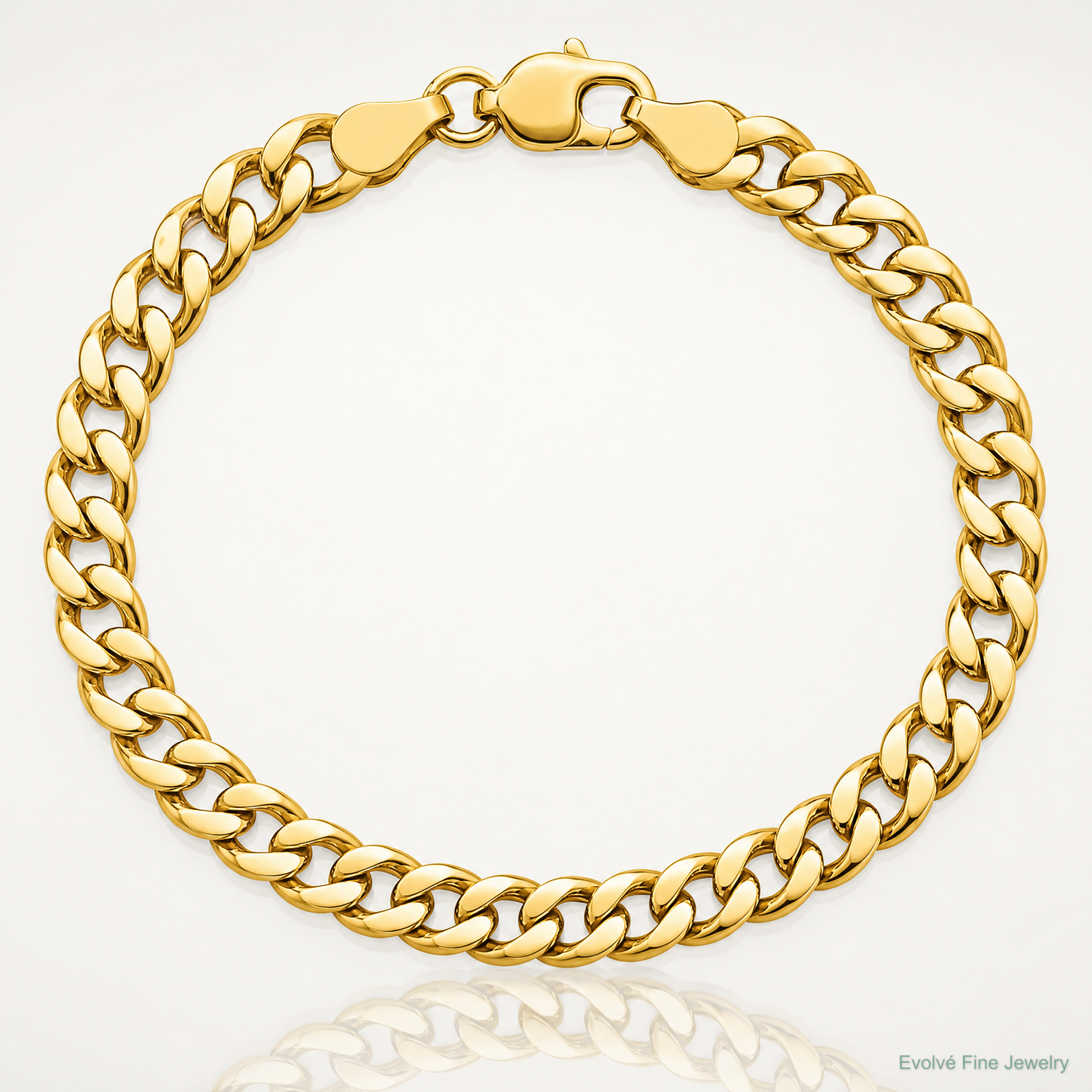 14k 7.5mm Semi-Solid Curb Chain - Lifestyle View