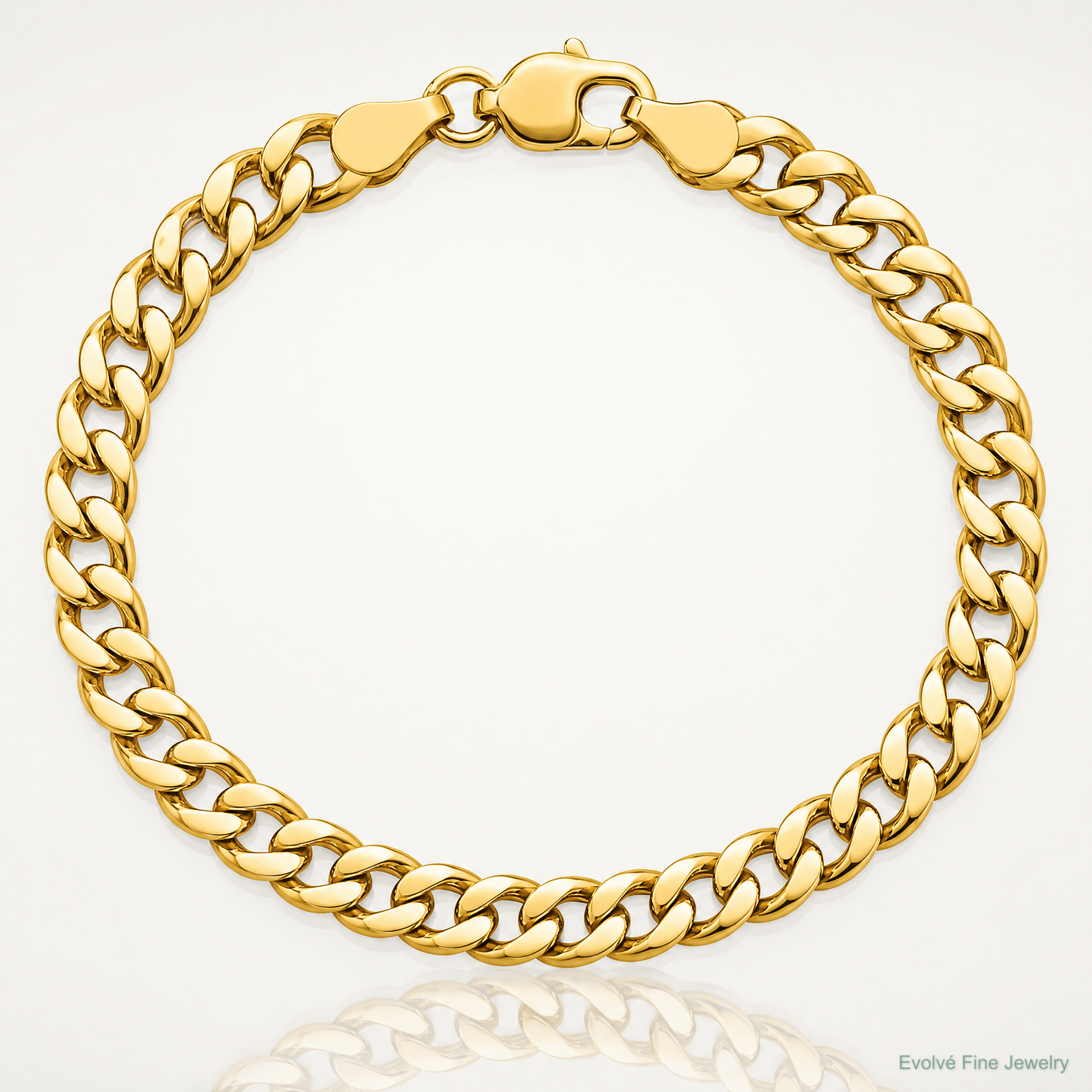 14k 7.5mm Semi-Solid Curb Chain - Lifestyle View