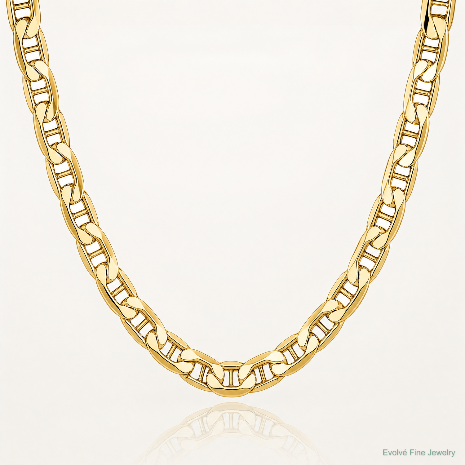 14k 6.25mm Semi-Solid Anchor Chain - Lifestyle View
