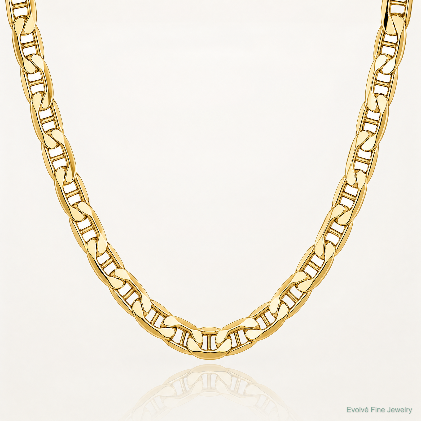 14k 6.25mm Semi-Solid Anchor Chain - Lifestyle View