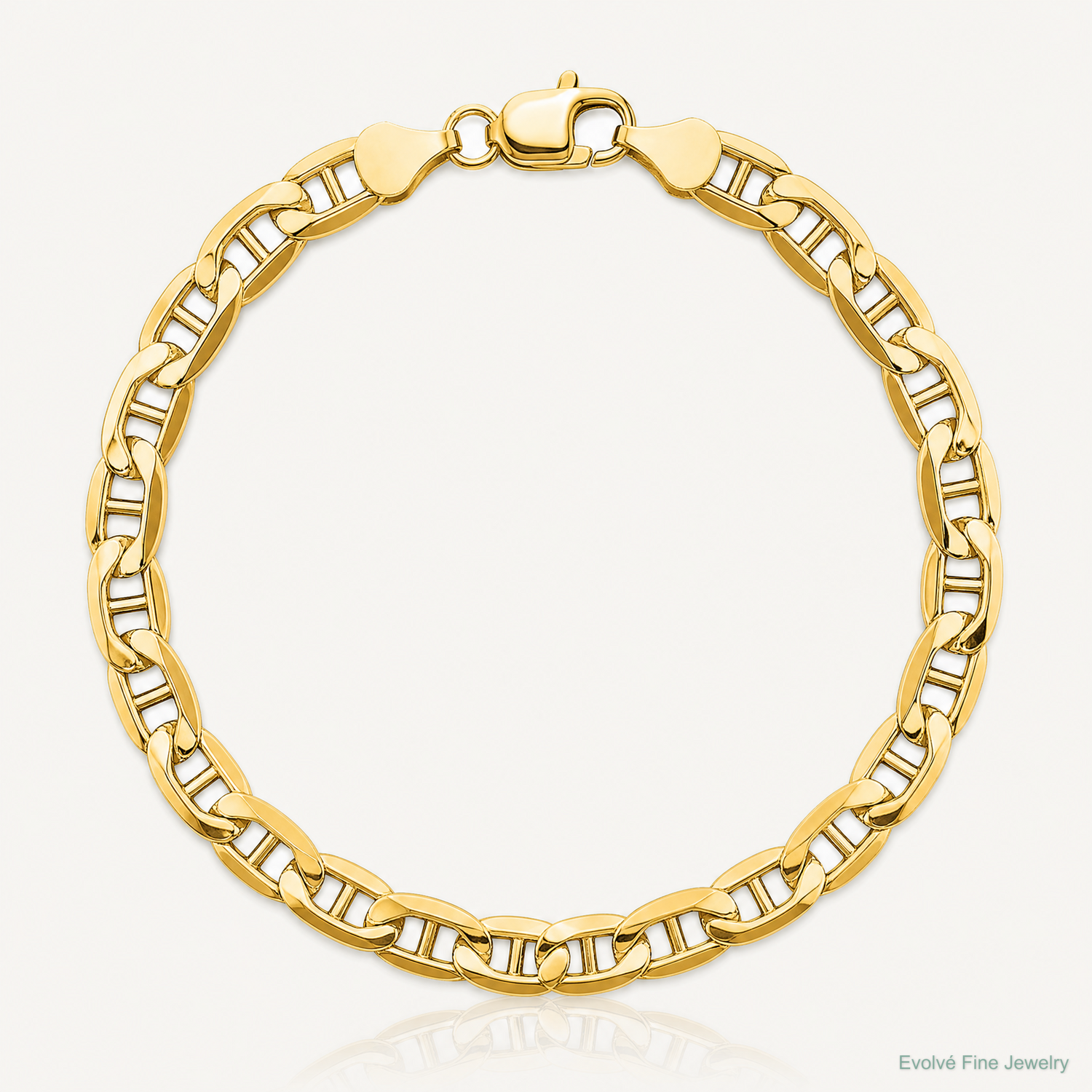 14k 6.25mm Semi-Solid Anchor Chain - Lifestyle View
