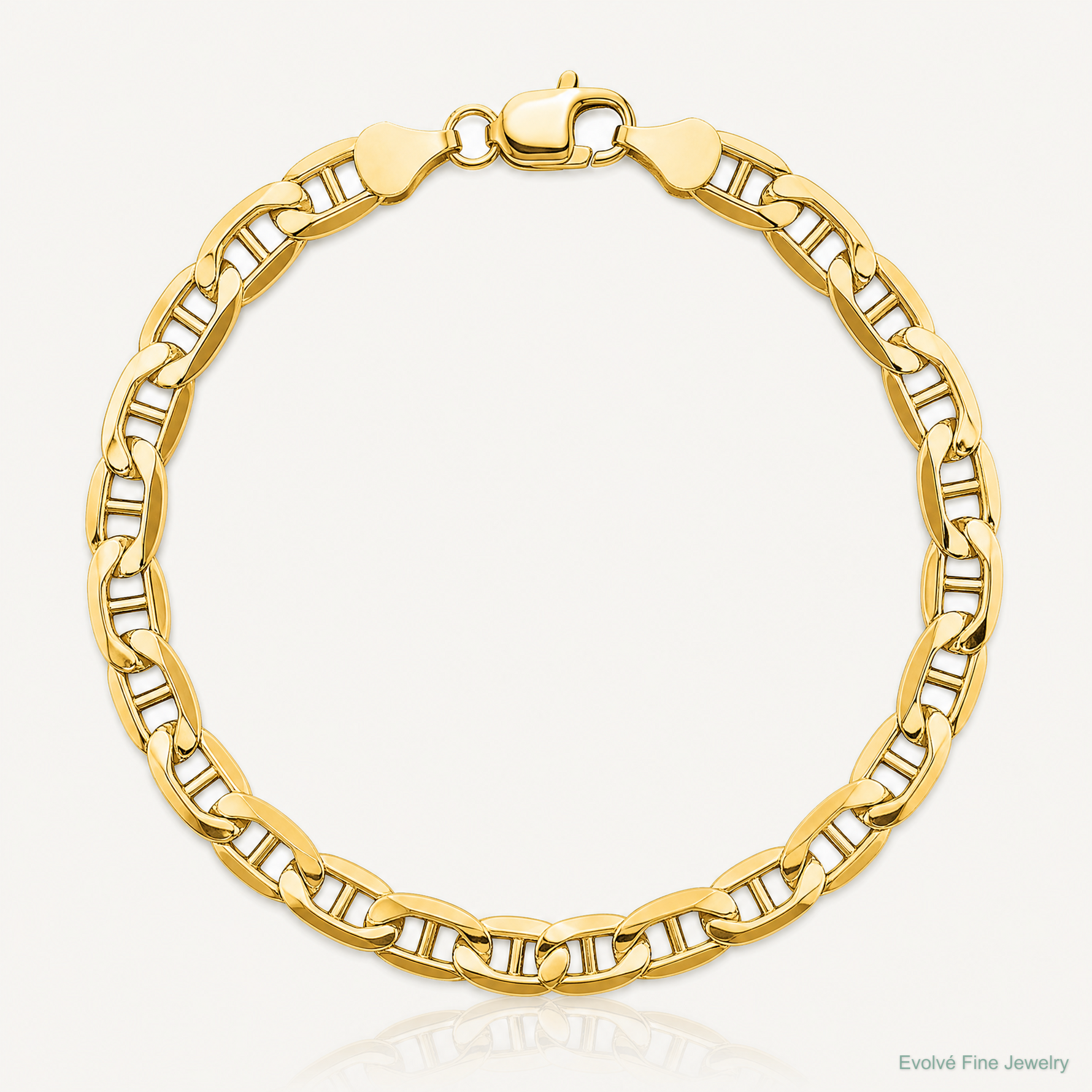 14k 6.25mm Semi-Solid Anchor Chain - Lifestyle View