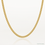 14k 3.5mm Semi-Solid Miami Cuban Chain - Lifestyle View