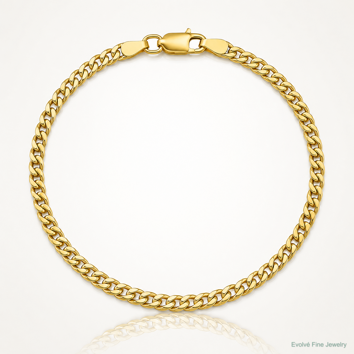14k 3.5mm Semi-Solid Miami Cuban Chain - Lifestyle View