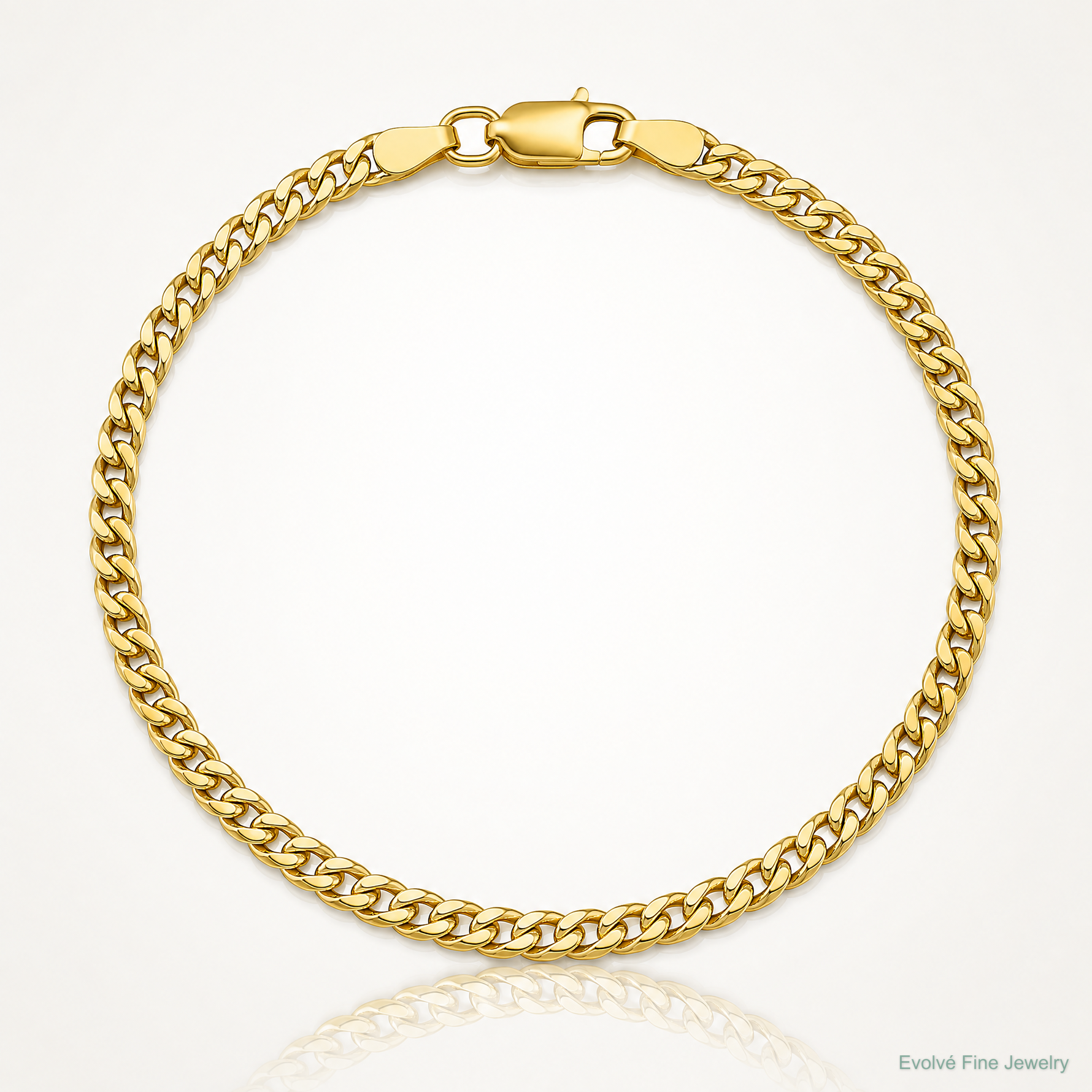 14k 3.5mm Semi-Solid Miami Cuban Chain - Lifestyle View