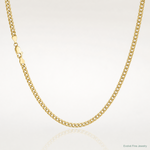 14k 4.5mm Semi-Solid Miami Cuban Chain - Lifestyle View