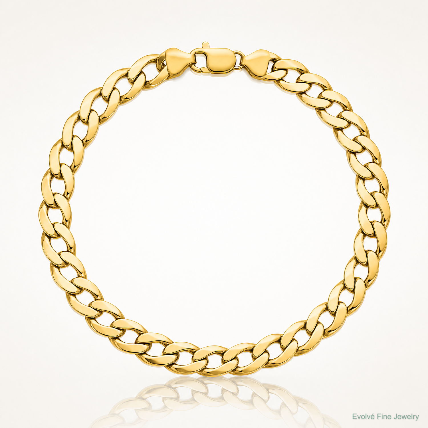 14k 11.3mm Semi-Solid Curb Chain - Lifestyle View