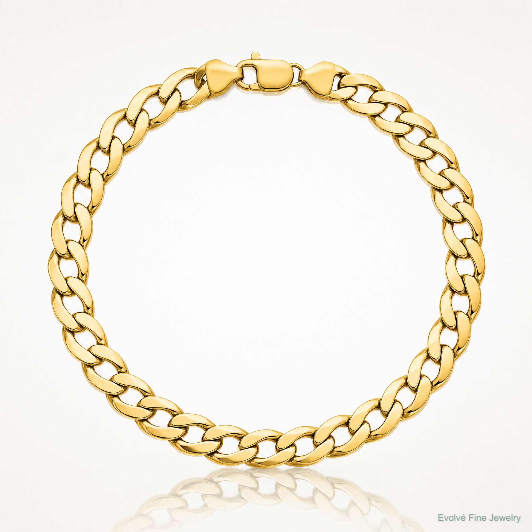 14k 11.3mm Semi-Solid Curb Chain - Lifestyle View