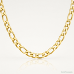 14k 9.4mm Semi-Solid Figaro Chain - Lifestyle View