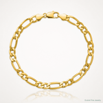 14k 9.4mm Semi-Solid Figaro Chain - Lifestyle View
