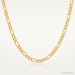 14k 3.5mm Semi-Solid Figaro Chain - Lifestyle View