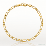 14k 3.5mm Semi-Solid Figaro Chain - Lifestyle View