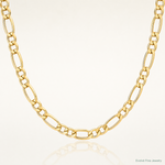 14k 4.2mm Semi-Solid Figaro Chain - Lifestyle View
