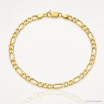 14k 4.2mm Semi-Solid Figaro Chain - Lifestyle View