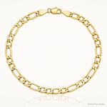 14k 5.75mm Semi-Solid Figaro Chain - Lifestyle View