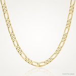 14k 6.25mm Semi-Solid Figaro Chain - Lifestyle View