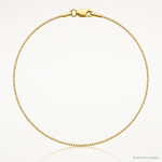 14k .9mm Box with Lobster Clasp Chain - Lifestyle View