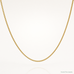 14k .95mm Box Chain - Lifestyle View