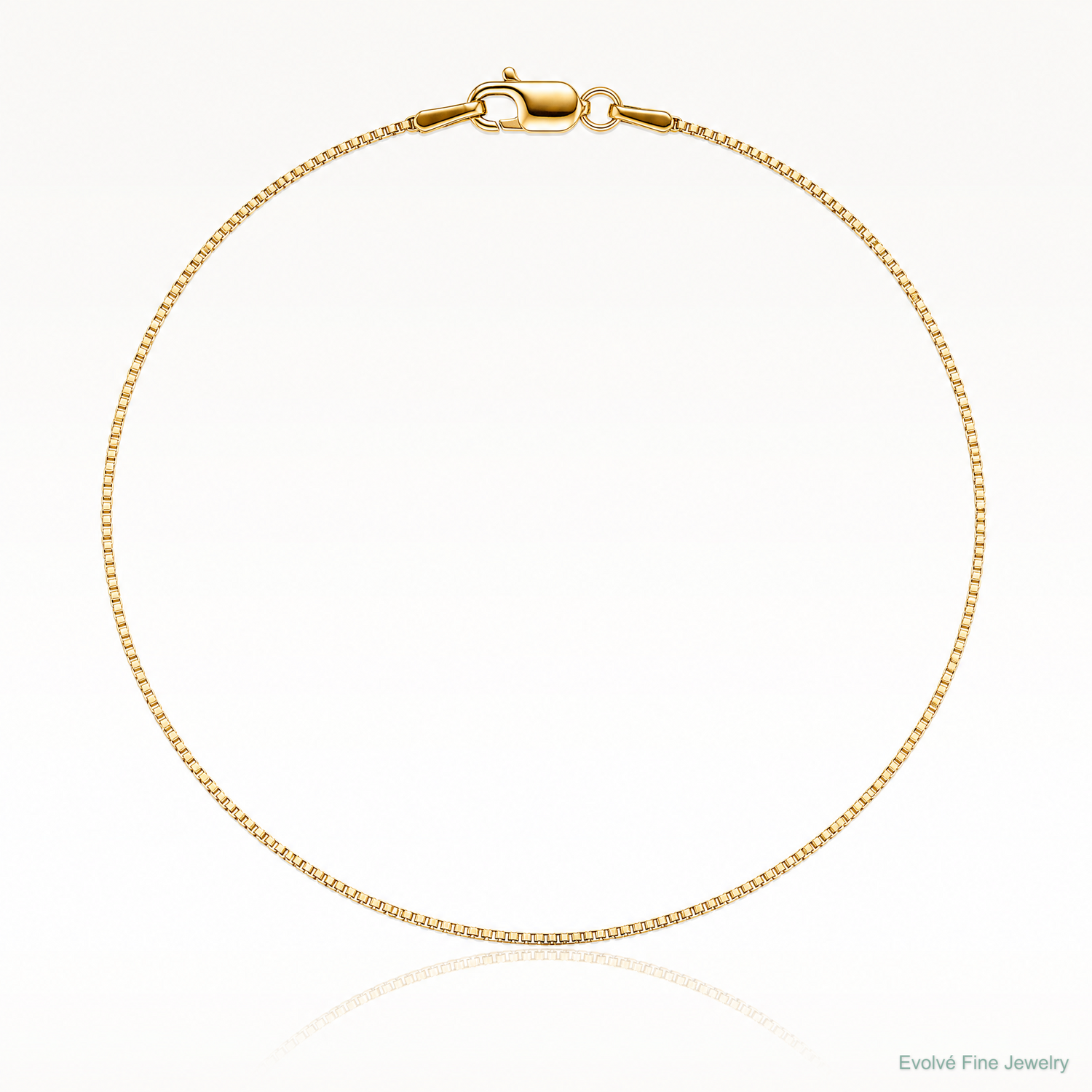 14k .95mm Box Chain - Lifestyle View