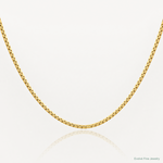 14k 1mm Box Chain - Lifestyle View