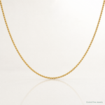 14k 1.05mm Box Chain - Lifestyle View
