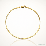14k 1.5mm Box Chain - Lifestyle View