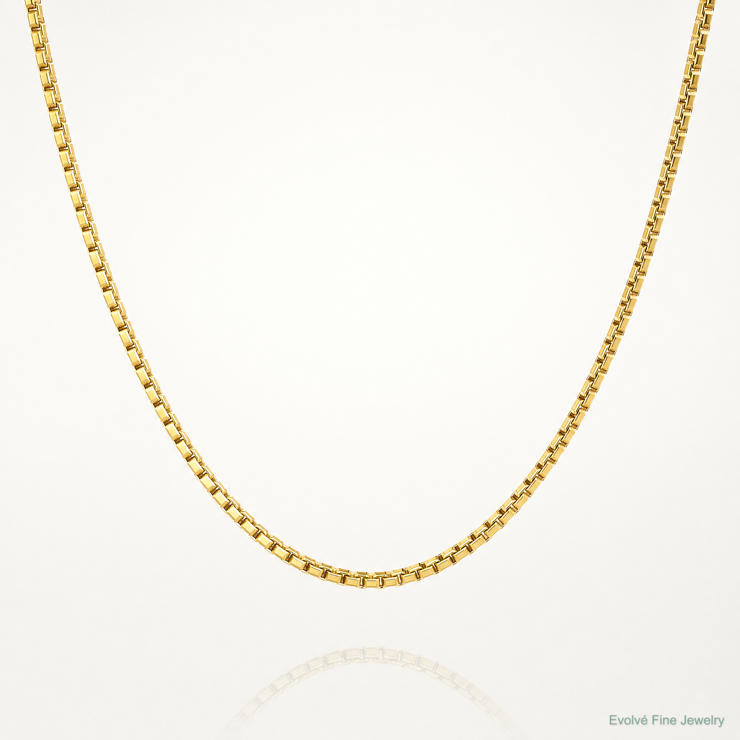 14k 1.9mm Box Chain - Lifestyle View