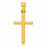 14k INRI Crucifix Charm - Lifestyle View