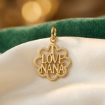 14k I LOVE NANA Charm - Lifestyle View
