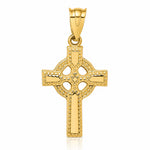 14k Celtic Cross Pendant - Lifestyle View