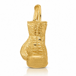 14K Hollow Polished 3-D Boxing Glove Pendant - Lifestyle View