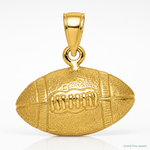 14K Polished 3-D Football Charm - Lifestyle View