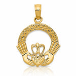 14k Claddagh Charm - Lifestyle View