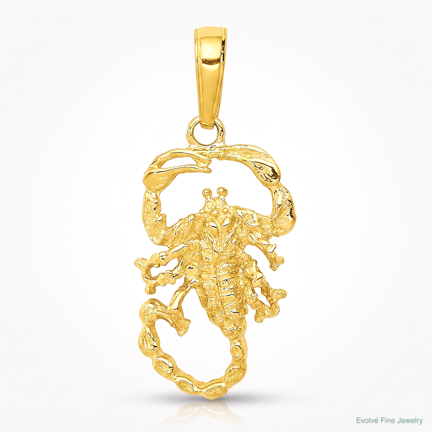 14k Scorpion Charm - Lifestyle View