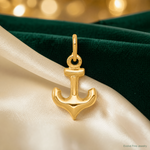 14k Anchor Charm - Lifestyle View