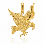 14k Eagle Pendant - Lifestyle View