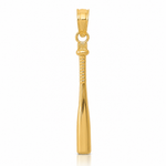 14k 3-D Baseball Bat Pendant - Lifestyle View