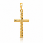 14k Latin Cross Pendant - Lifestyle View