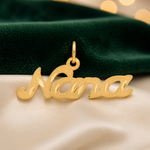 14k Satin NANA Charm - Lifestyle View