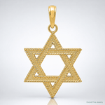 14k Star of David Pendant - Lifestyle View