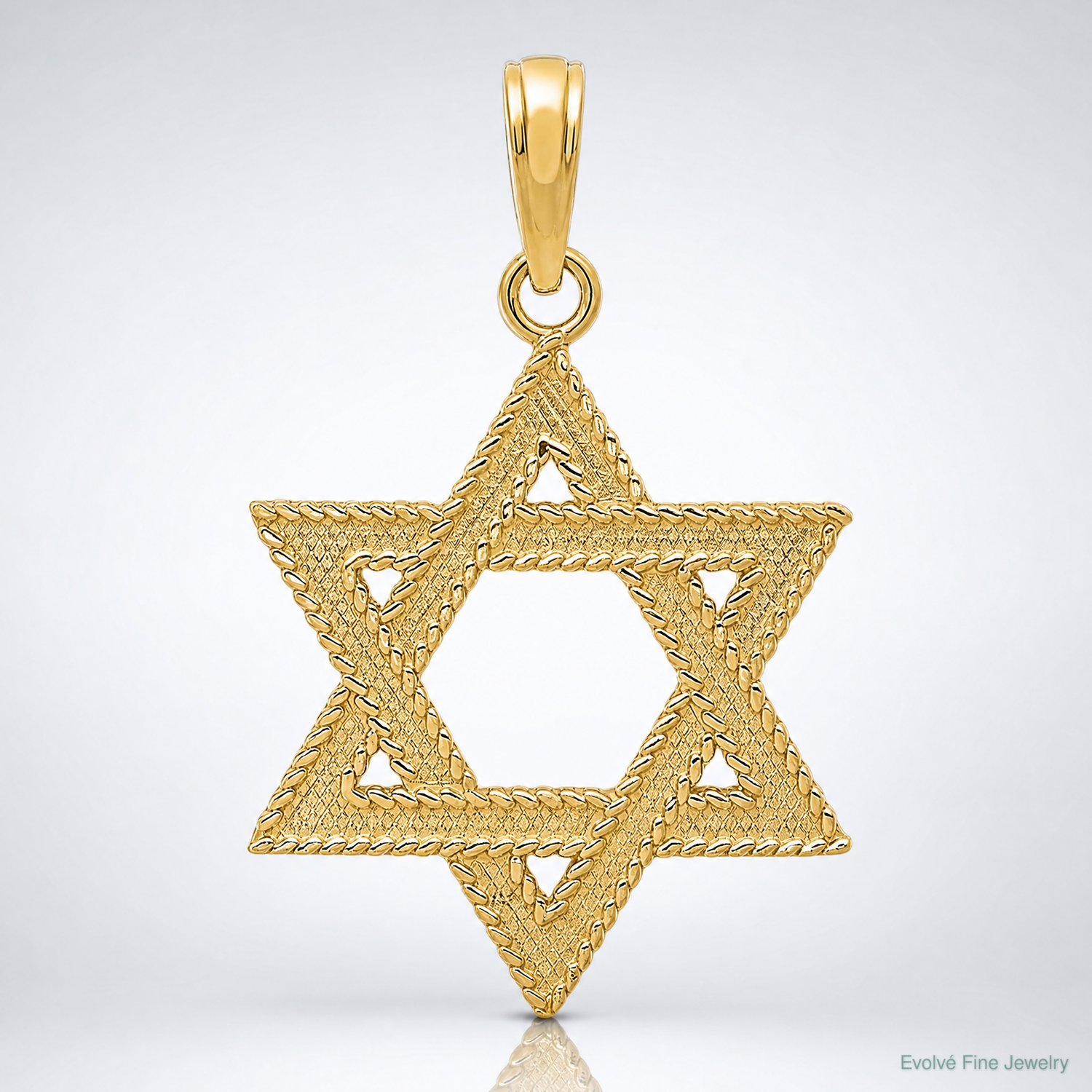 14k Star of David Pendant - Lifestyle View