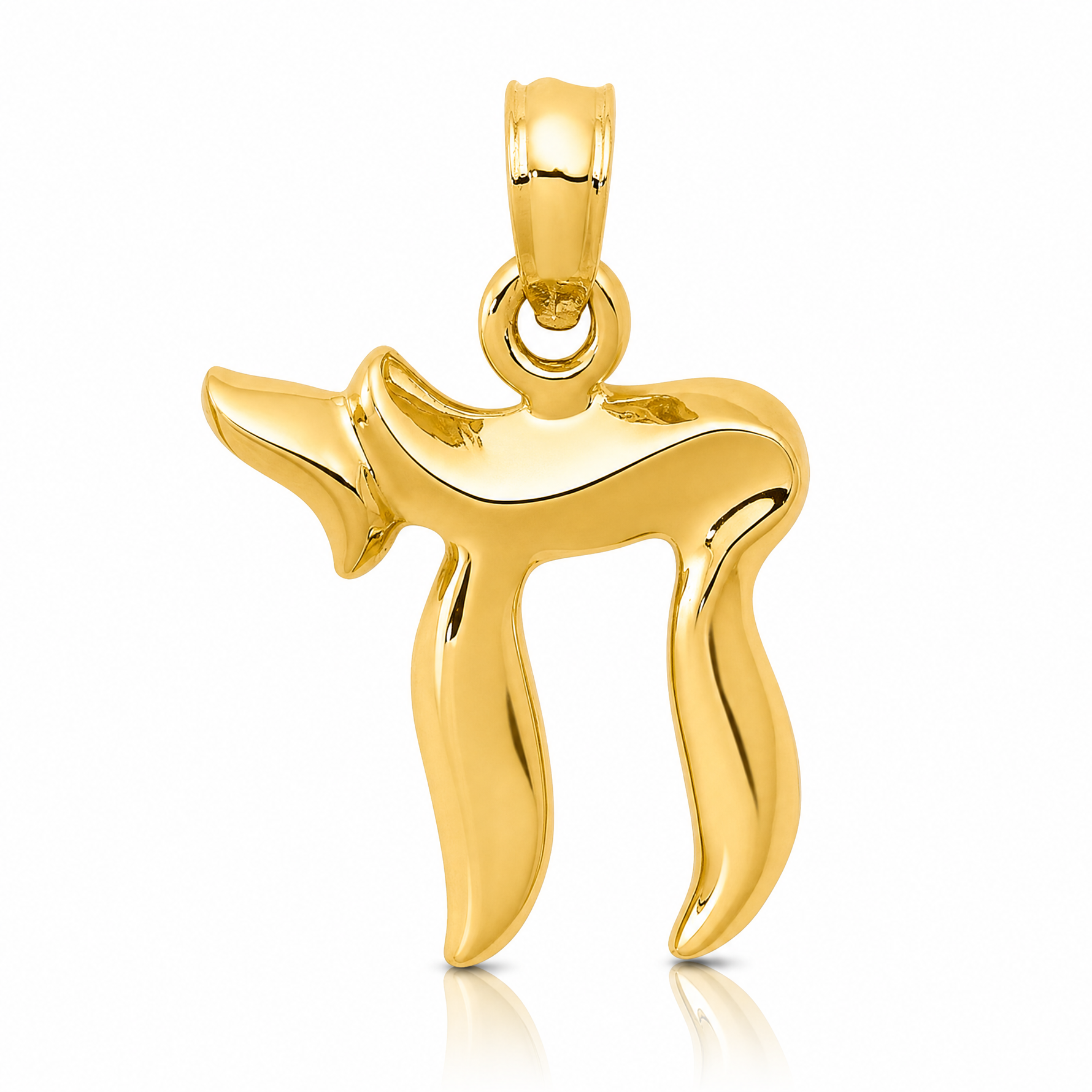 14k Chai Pendant - Lifestyle View