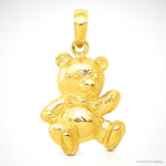 14k Teddy Bear Pendant - Lifestyle View