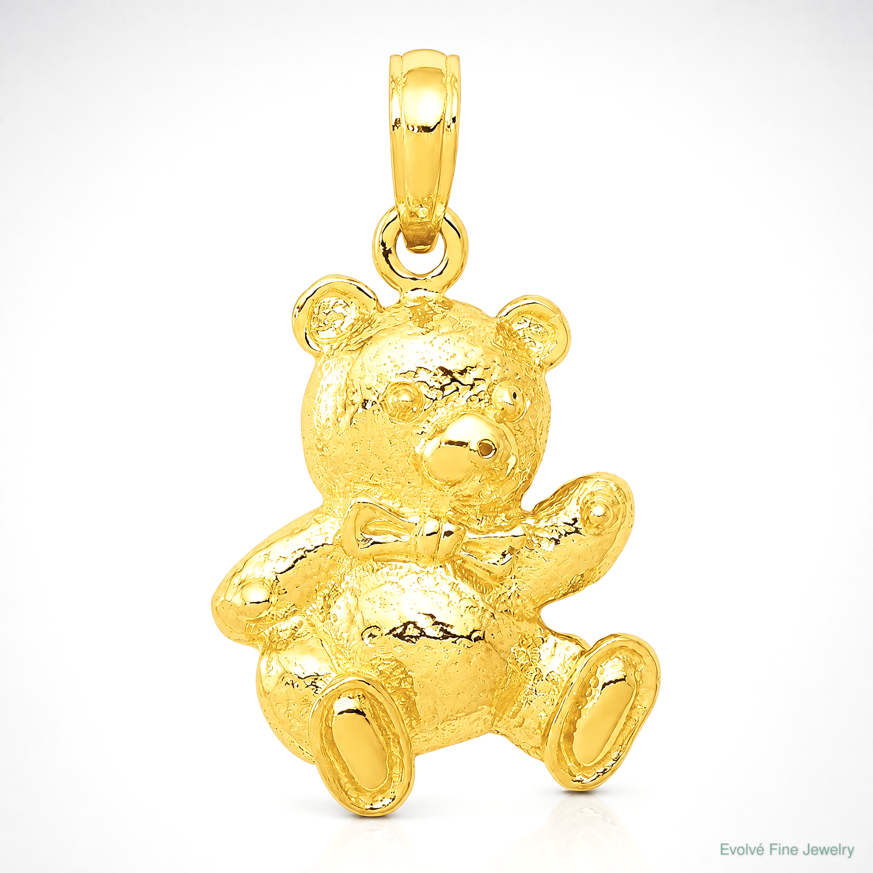 14k Teddy Bear Pendant - Lifestyle View