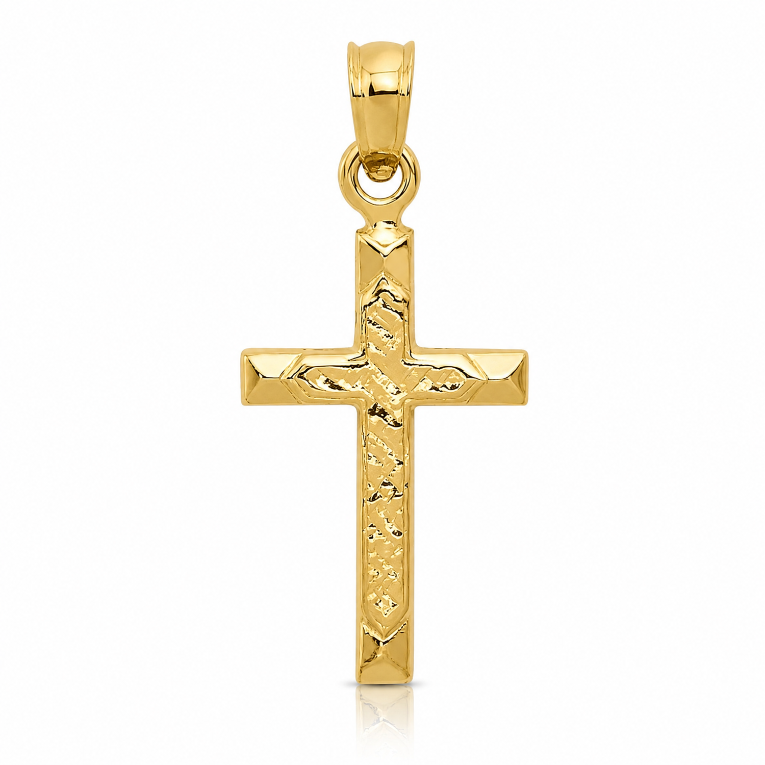 14K Cross Pendant - Lifestyle View
