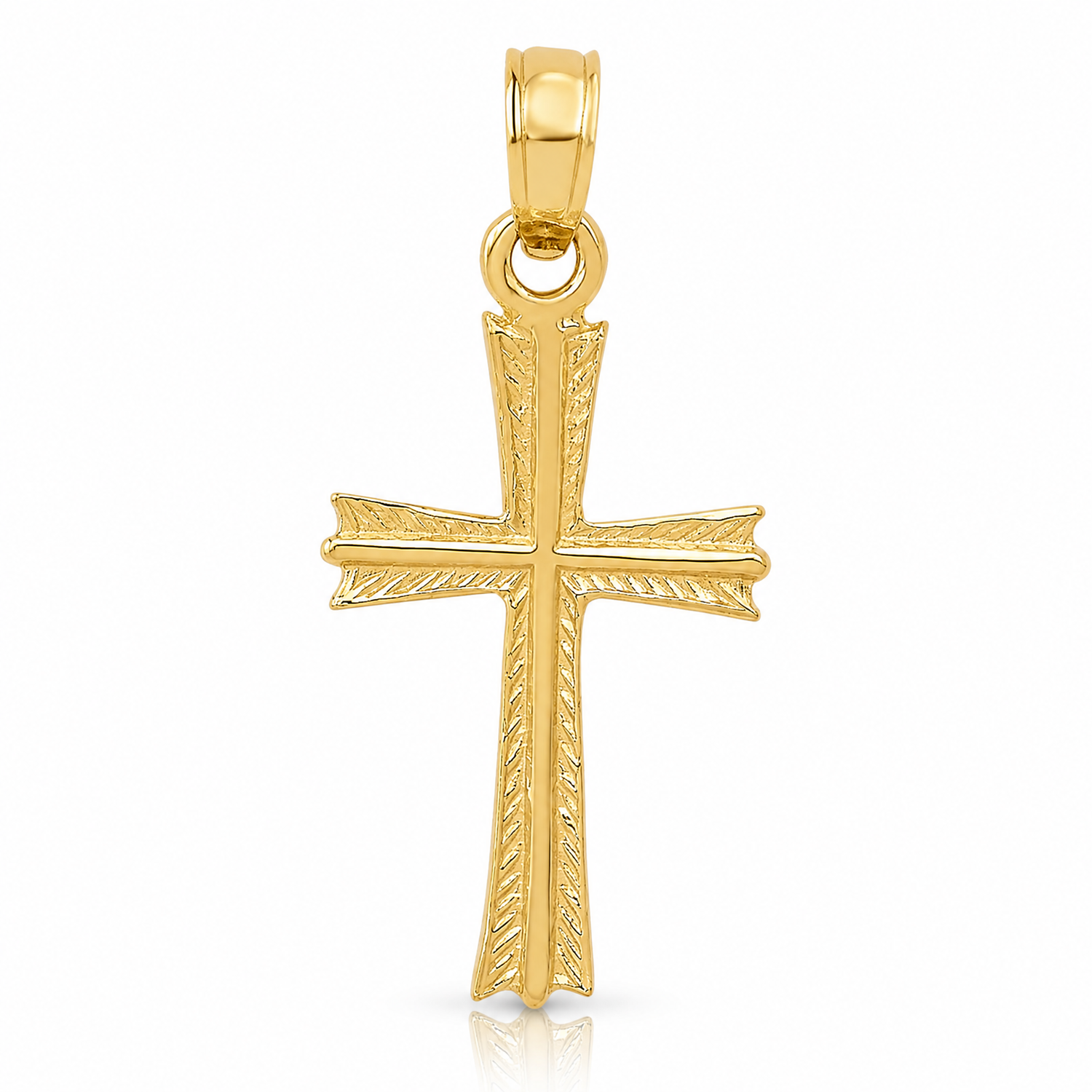14K Cross Pendant - Lifestyle View