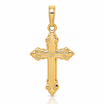 14K Cross Pendant - Lifestyle View