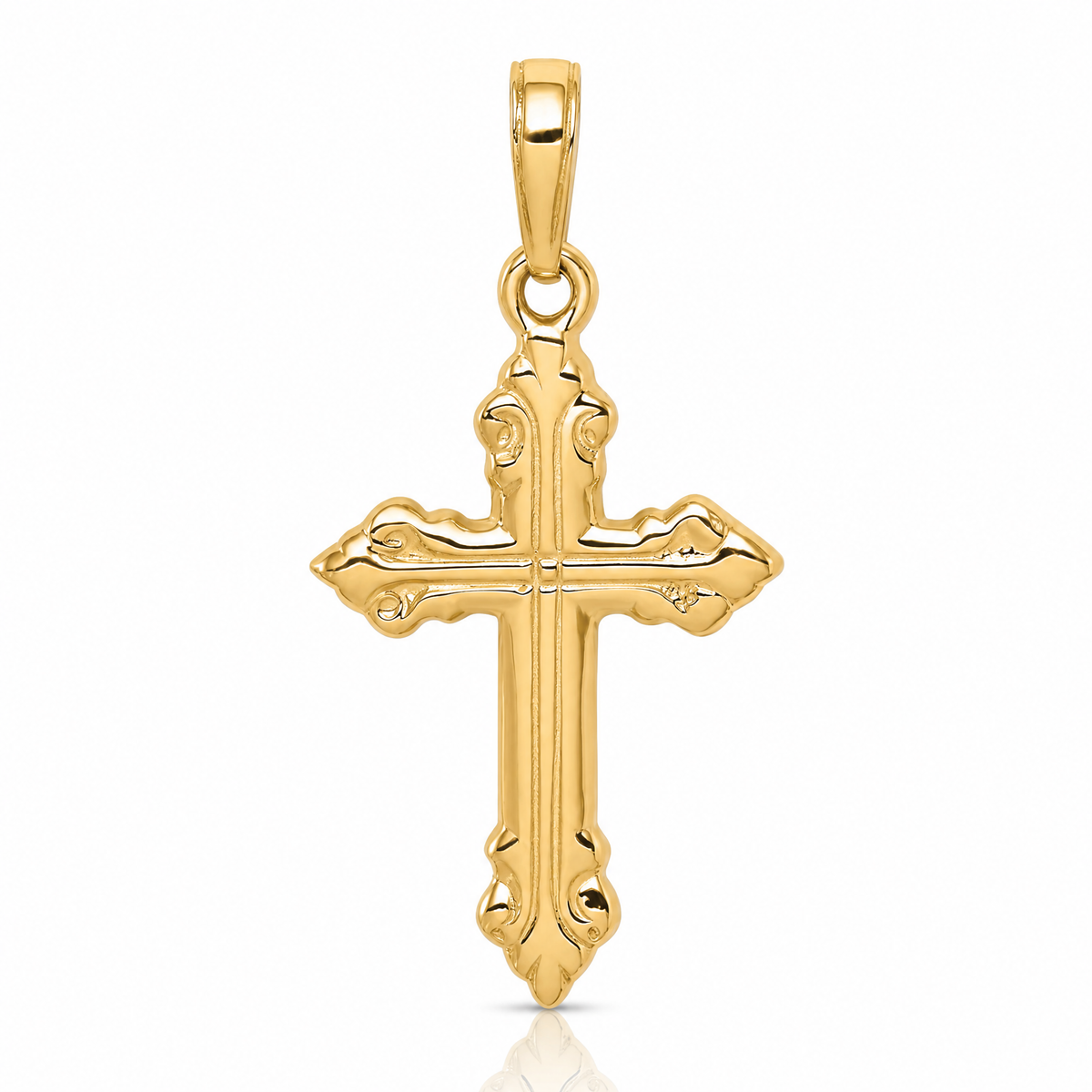 14K Cross Pendant - Lifestyle View