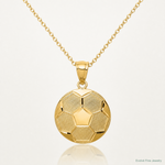 14K Soccer Ball Pendant - Lifestyle View